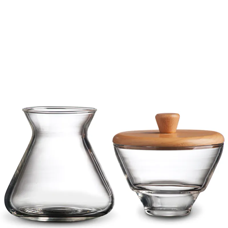 Chemex melk og sukker kopp i glass