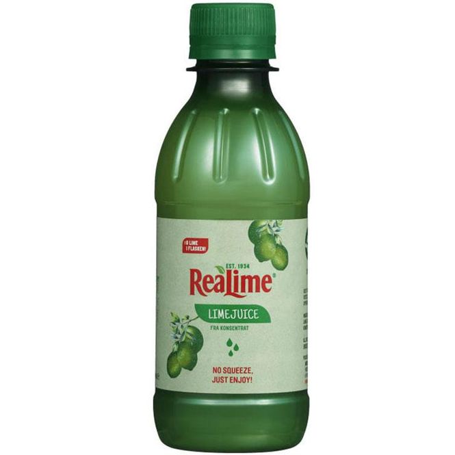 Hovedbilde Limejuice 500ml realemon 12 flasker