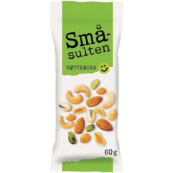 Hovedbilde Småsulten nøttemiks 21 poser a 60g