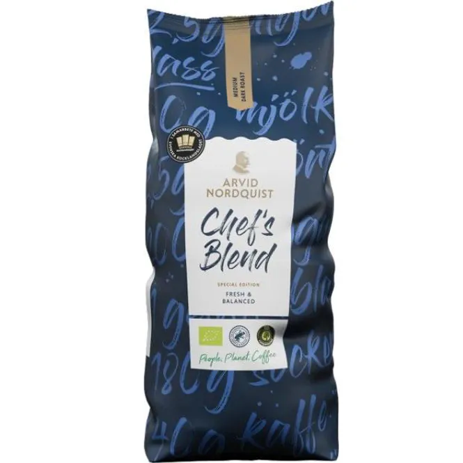 Hovedbilde Chefs Blend Hele Bønner Arvid Nordquist 6 poser a 1kg.