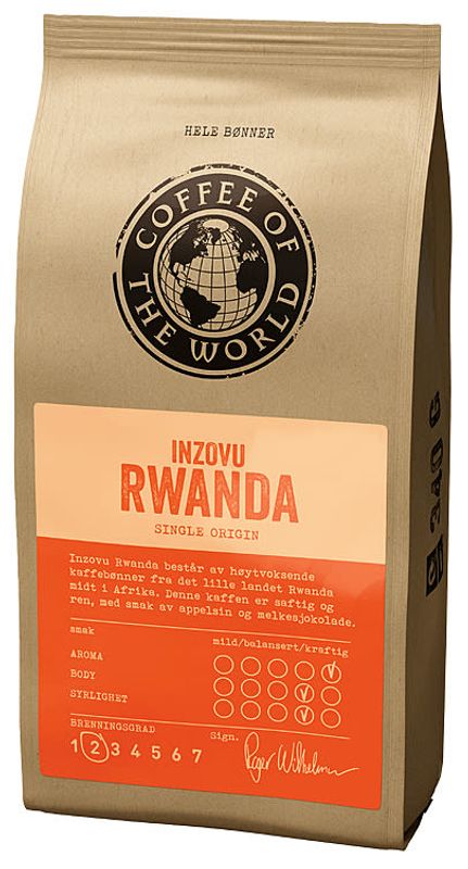 Inzovu Rwanda hele bønner 340g COTW