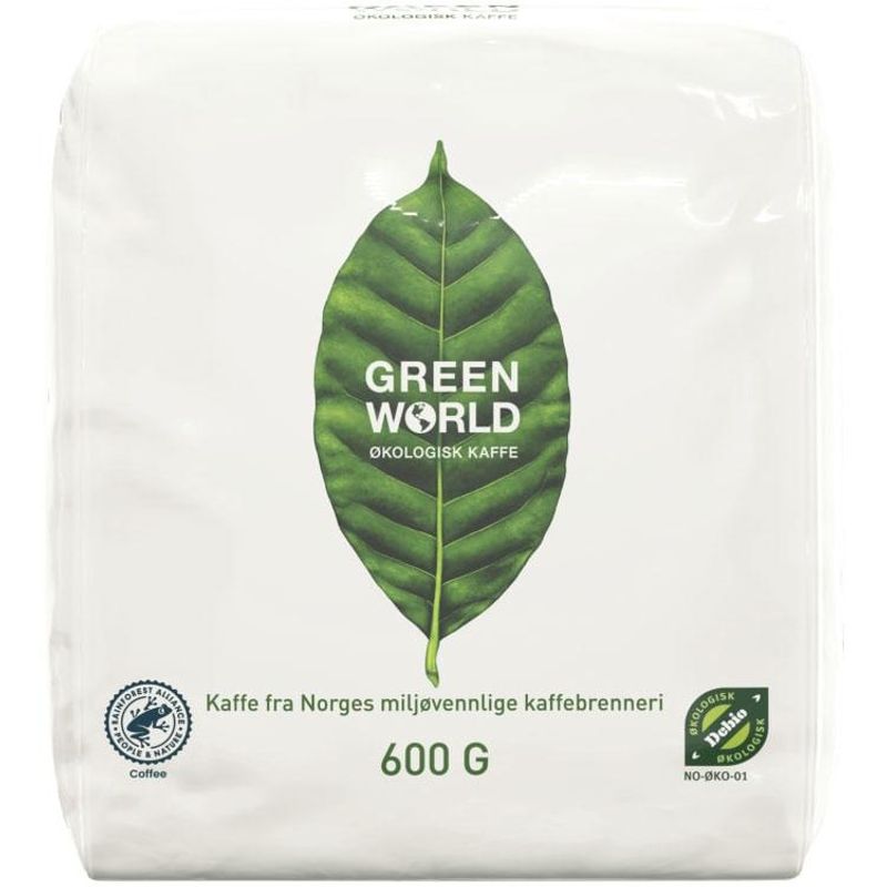 Green world kaffe økol grovmalt 9x600g