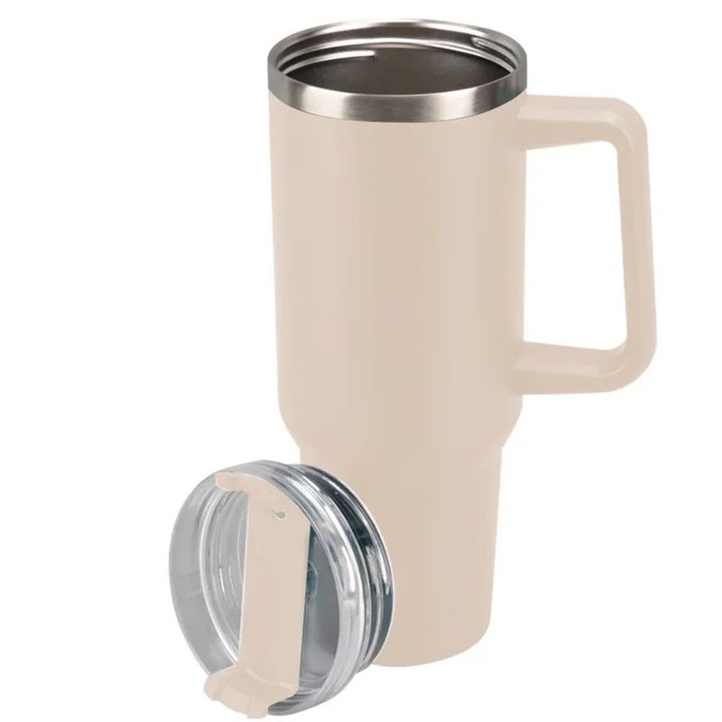 Termokopp med Sugerør 1,2 Liter - Grå - OlsenHome