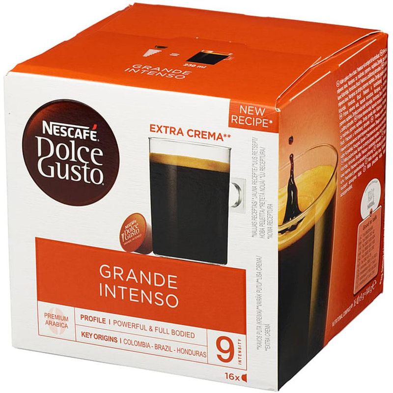 Grande intenzo 16kapsler dolce gusto. 3 pk a'  16stk