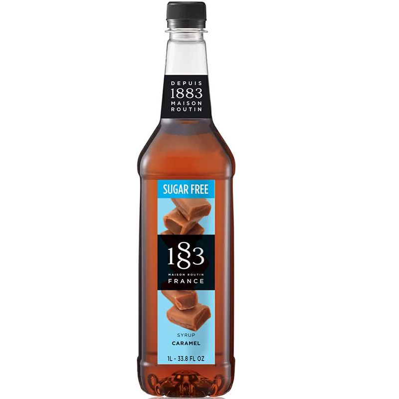 1883 Maison Routin - SUKKERFRI karamell 1L Plastflaske PET - Kaffe- og cocktails