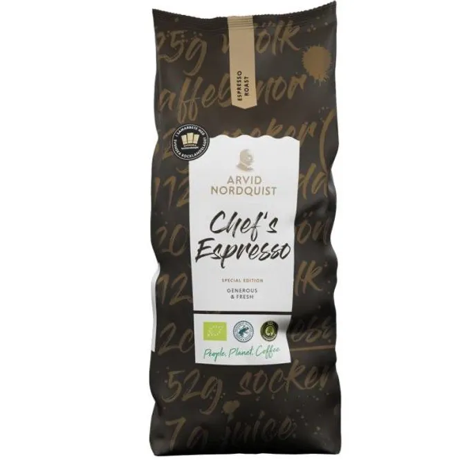 Hovedbilde Chefs Blend Espresso Hele Bønner Arvid Nordquist 6 poser a 1kg.