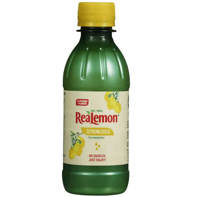 Hovedbilde Sitronsaft 500ml realemon 12 flasker