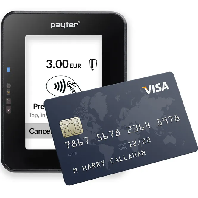 Hovedbilde Payter Apollo Black-4G med modem-EU. Kortbetalingsmodul