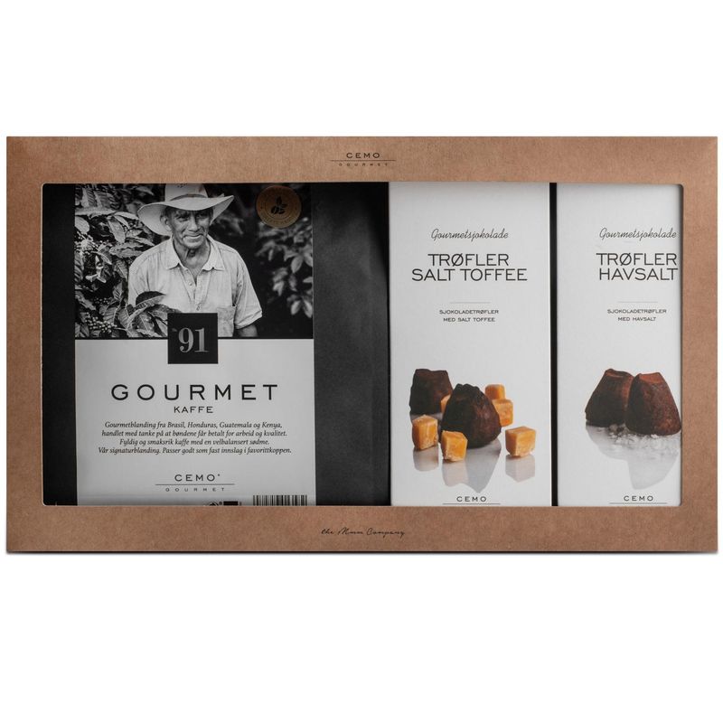 Gavesett kaffe & Trøfler