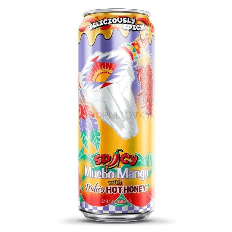 ARIZONA SPICY MUCHO MANGO WITH MIKE’S HOT HONEY 650ml (OUTLET) (Best før: 12.2027)