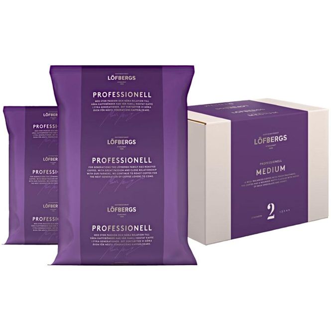 Hovedbilde Løfbergs medium ra filtermalt porsj 1,5. 16 pos à 375g