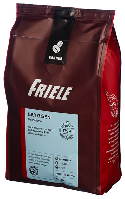 Friele Bryggen mellombrent bønner 500g