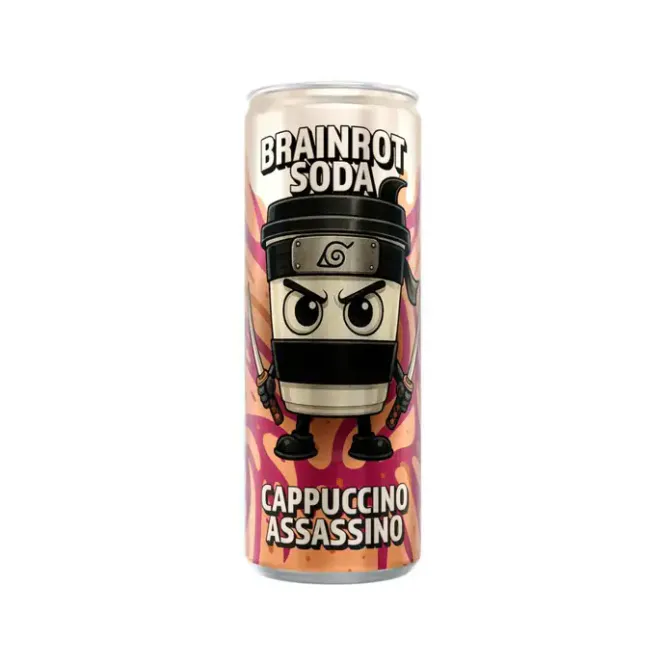Hovedbilde BRAINROT SODA CAPPUCCINO ASSASSINO 250ml (OUTLET) (Best før: 11.2027)
