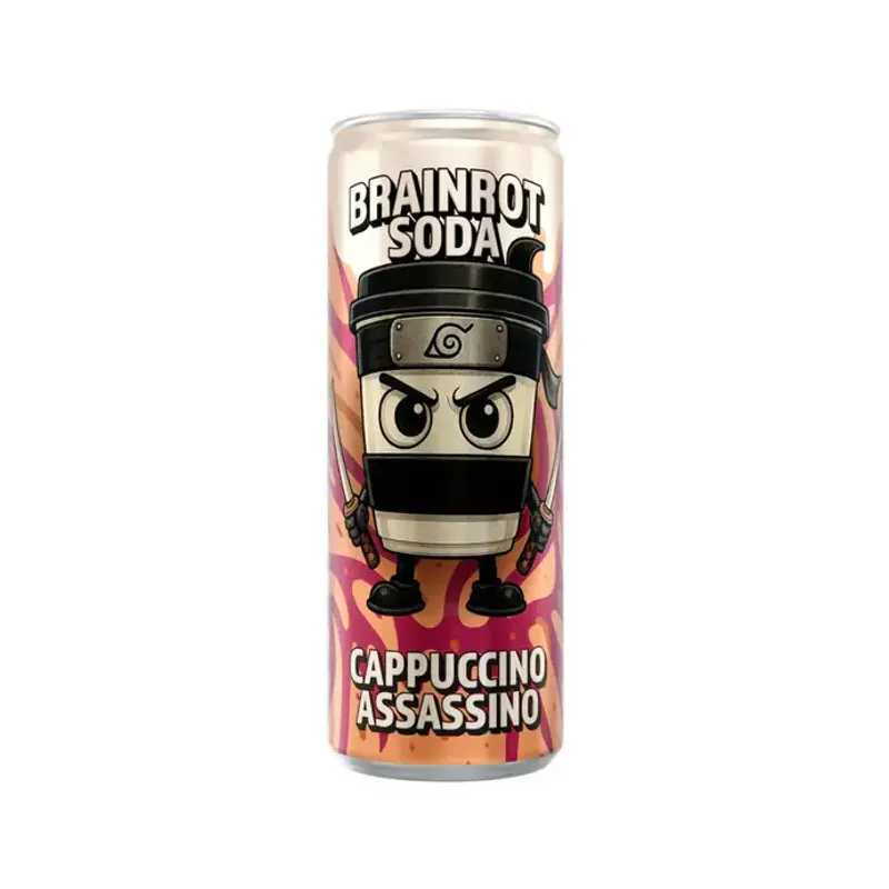 BRAINROT SODA CAPPUCCINO ASSASSINO 250ml (OUTLET) (Best før: )