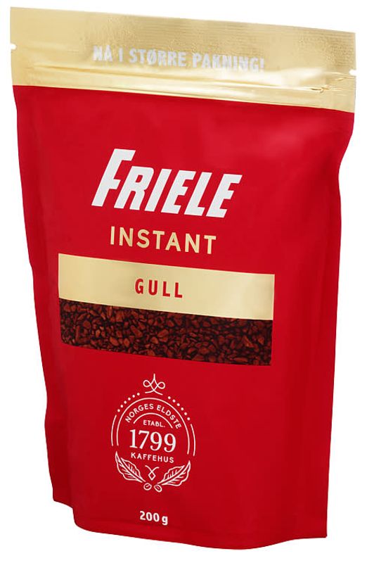 Friele instant gull 200g refill 6poser
